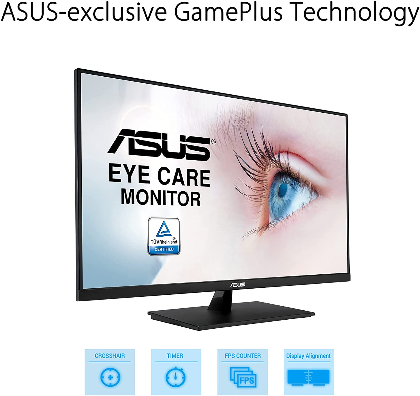 31.5” 2K Monitor (VP32AQ) - WQHD (2560 X 1440), IPS, 100% Srgb, HDR10, 75Hz, Speakers, Adaptive-Sync/Freesync, Low Blue Light, Eye Care, VESA Mountable, Frameless, Displayport, HDMI, Tilt